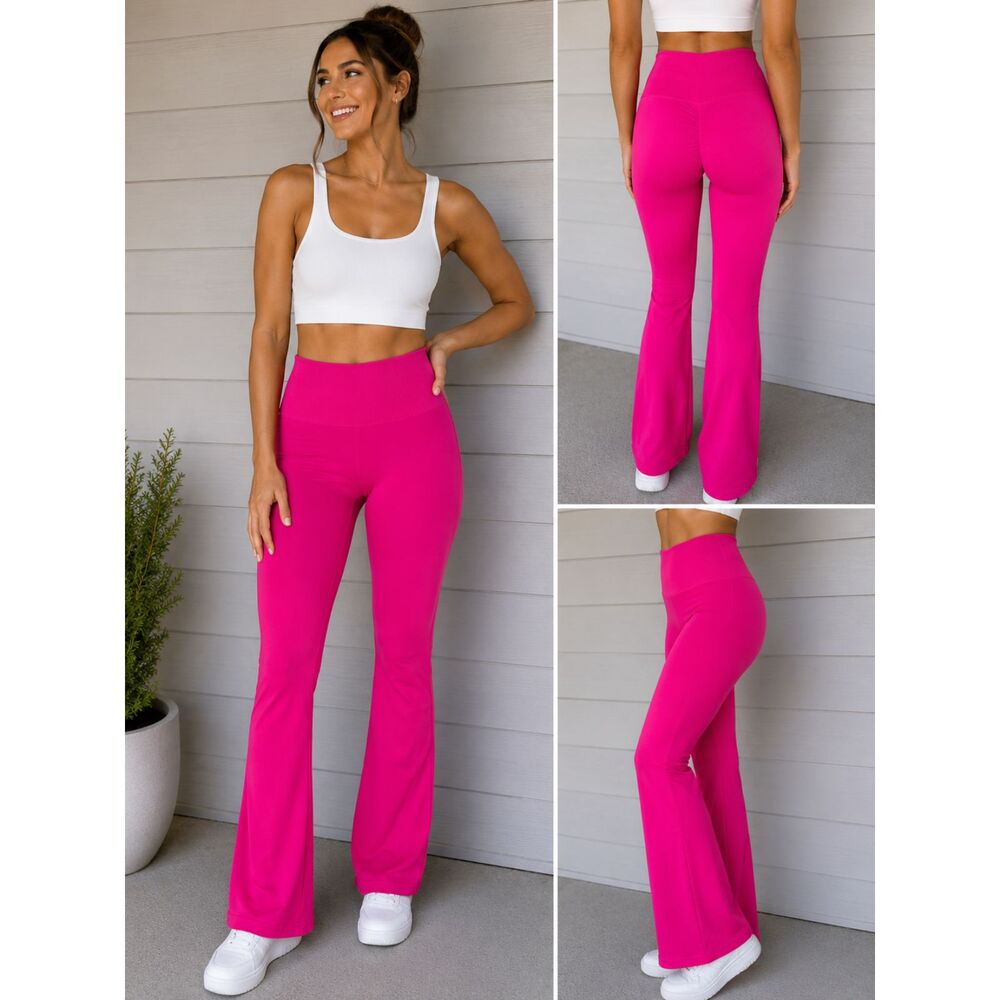 Womens High-Rise Flare Pants size medium